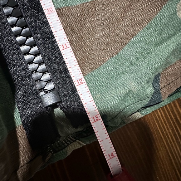 Furst Of A Kind Camouflage Vintage Repurposed Distressed Zip Up Mini Skirt Small - Picture 10 of 11